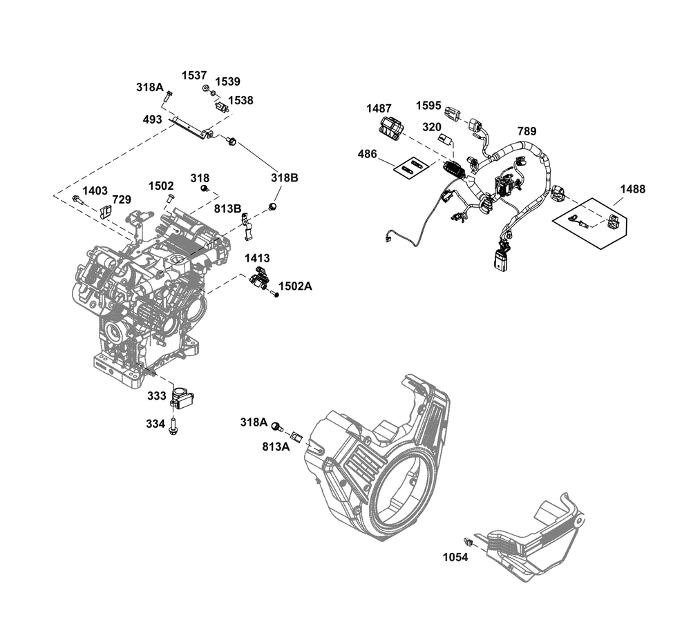 Controls Group Diagram and Parts List for 61G277-0031-J1  Briggs and Stratton Engine